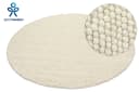 OTTO HOME Wollteppich Wolly Beige Handgewebt Rund 120cm Bild 3