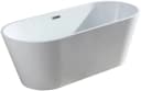 WELLTIME Badewanne Tavira Weiß Freistehend Sanitäracryl Oval Bild 2