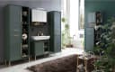 WELLTIME Waschbeckenunterschrank Kent waldgrün mit Soft-Close Bild 1