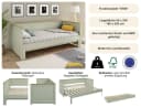 OTTO HOME ERIK Funktionsbett Massivholz Kiefer Ausziehbar Olive Bild 3