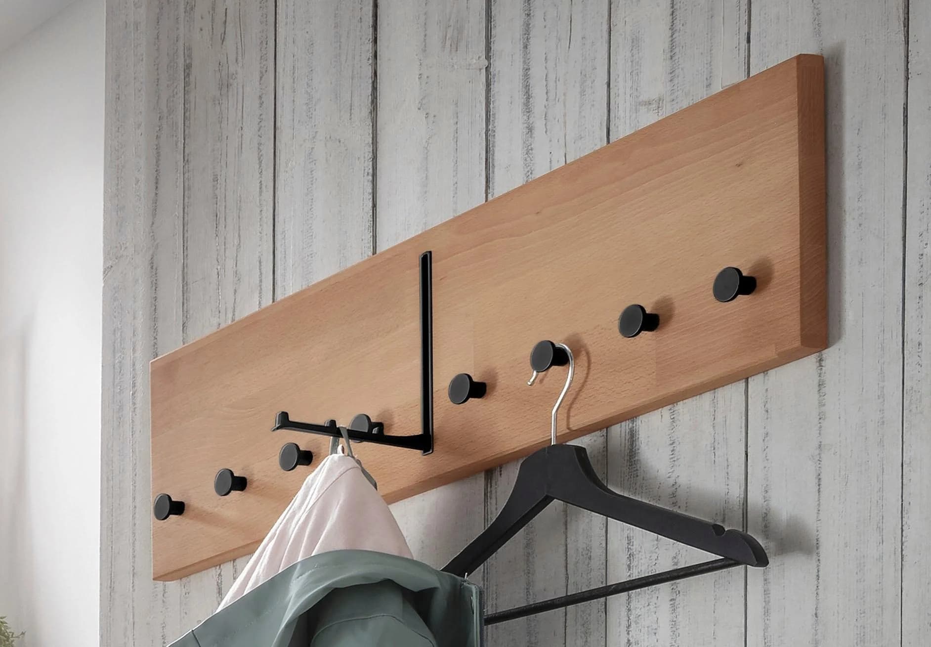 HOME AFFAIRE Hakenleiste Dura Buche Massivholz