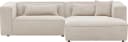 LeGer Home Ecksofa PIARA L-Form hellbeige Cord Bild 4
