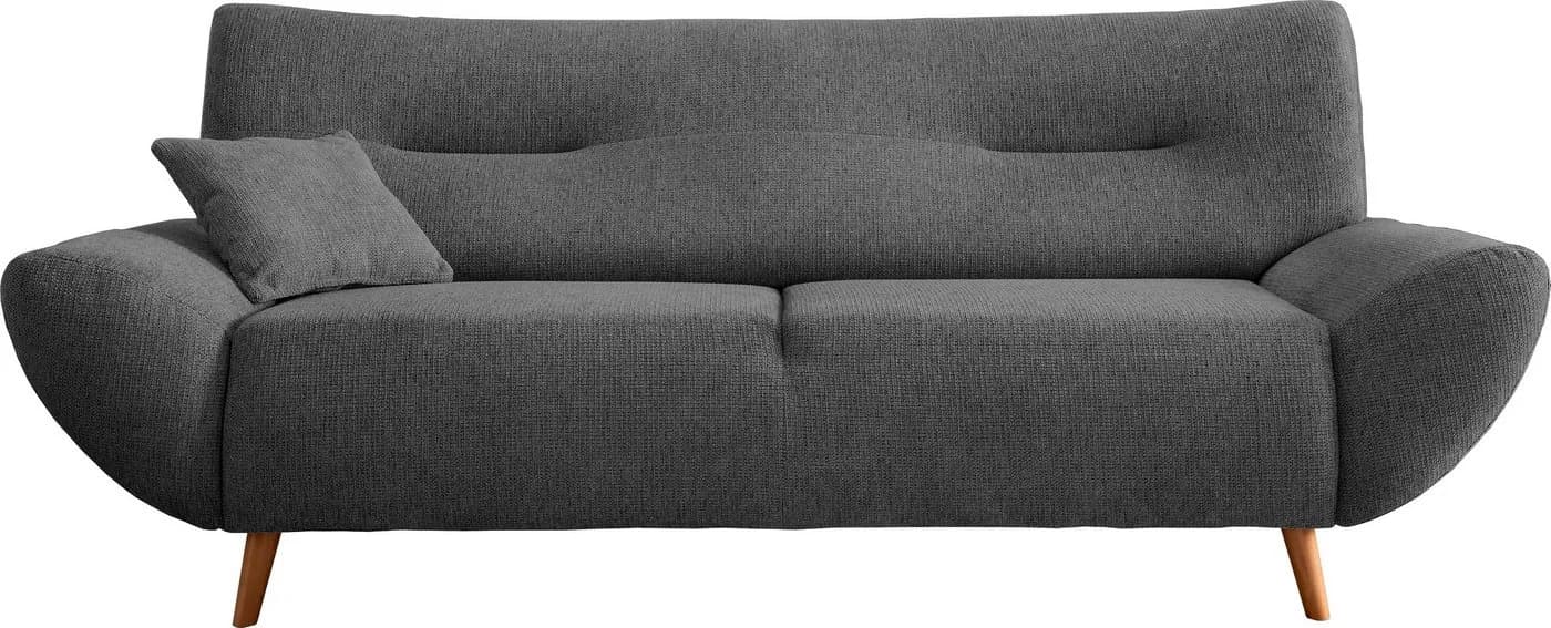Home Affaire Polstergarnitur Drago Grau 3-Sitzer 2-Sitzer - Bild 3