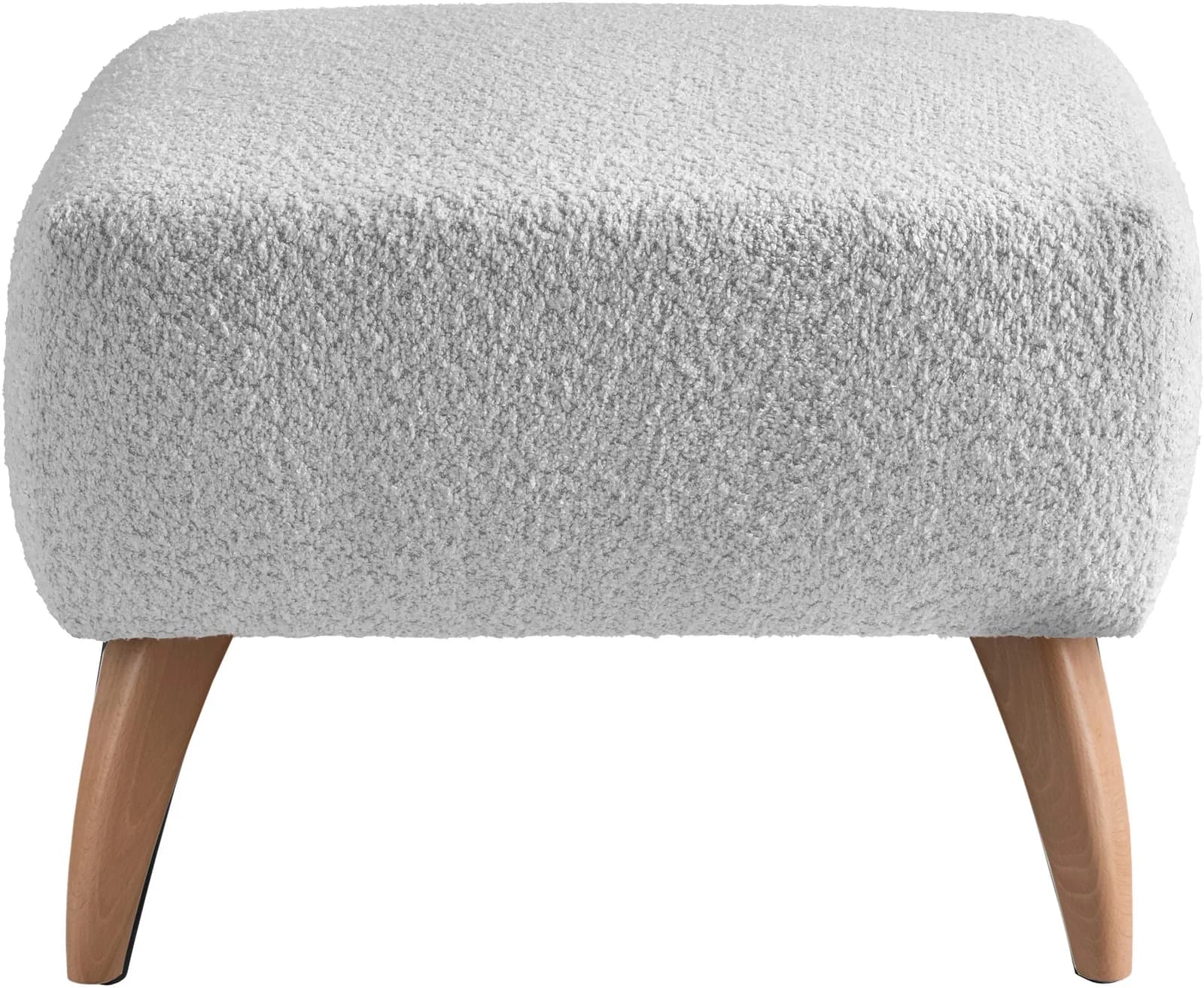 HOME AFFAIRE Polsterhocker Colori Silber Polyester