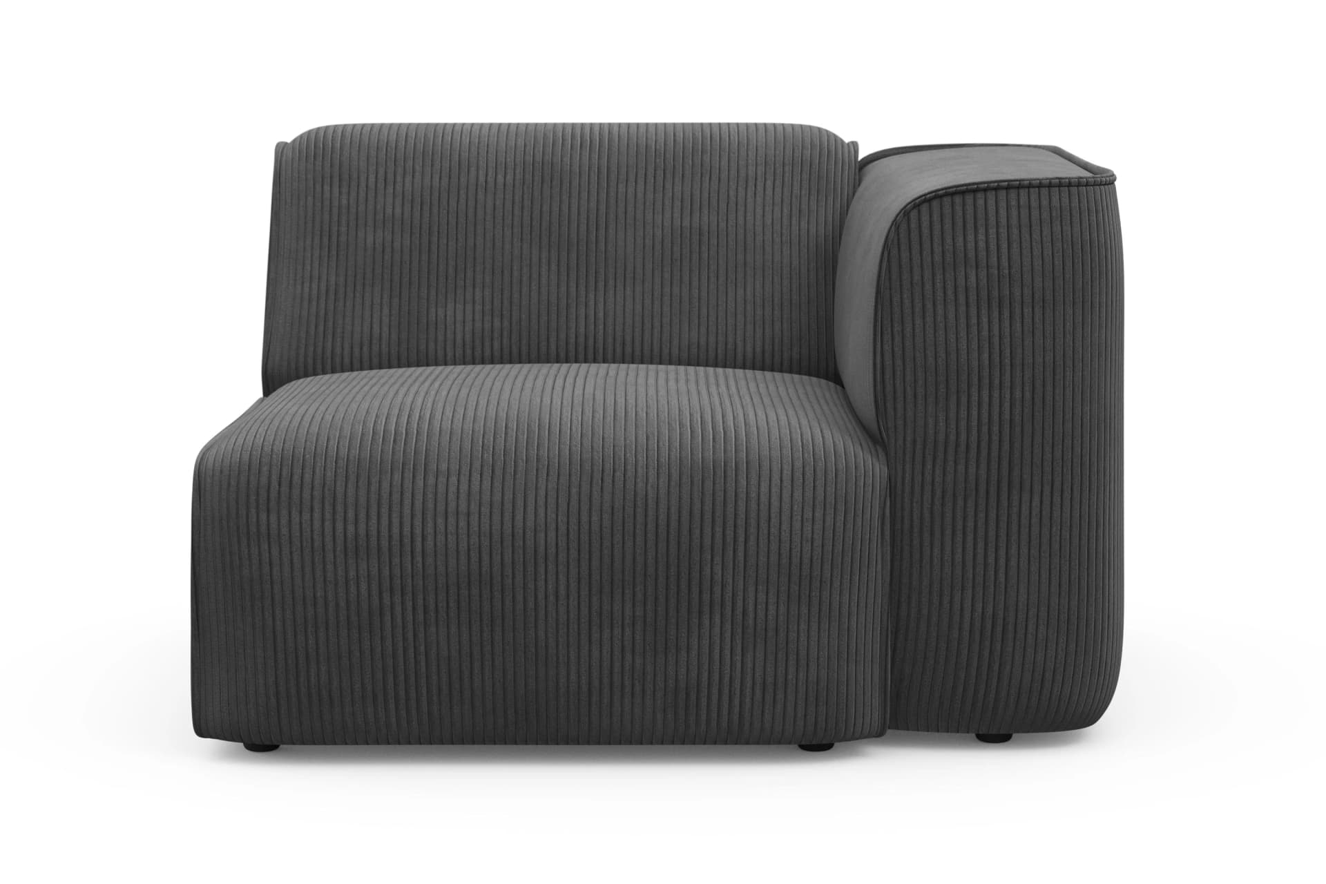 OTTO HOME Sessel Grau Cord-Bezug Eckelement Modul