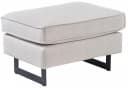 Home Affaire Polsterhocker Pinto Beige Chenille Metallfüße Bild 1