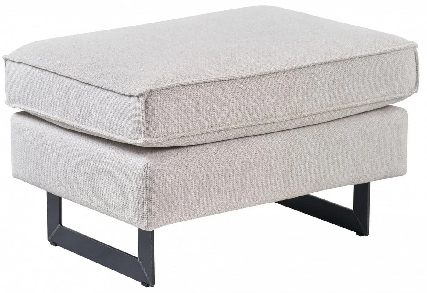 Home Affaire Polsterhocker Pinto Beige Chenille Metallfüße