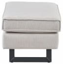 Home Affaire Polsterhocker Pinto Beige Chenille Metallfüße Bild 5