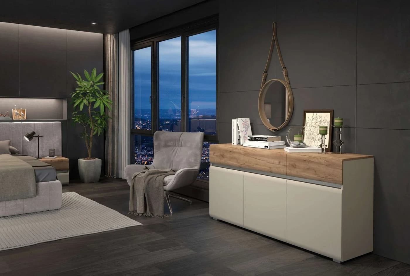OTTO HOME Sideboard Invictus 176cm Kaschmir Modern