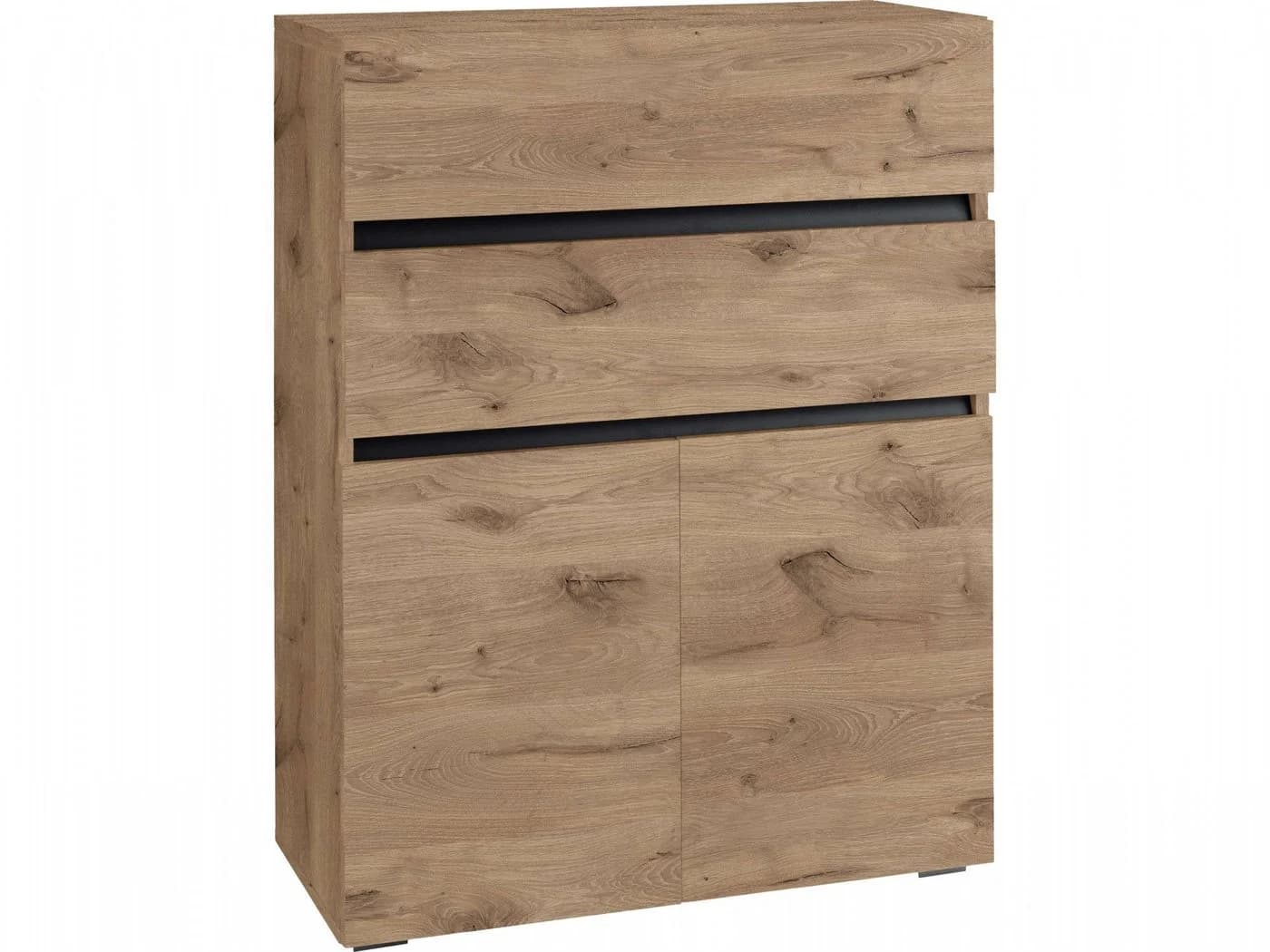 Home Affaire Midischrank Wisla Wiking Eiche 2 Türen 2 Schubladen - Bild 3