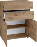 Home Affaire Midischrank Wisla Wiking Eiche 2 Türen 2 Schubladen Bild 4
