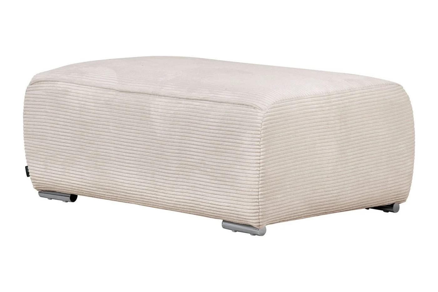 OTTO HOME Hocker Beatrice Beige Cord Polyätherschaum - Bild 2