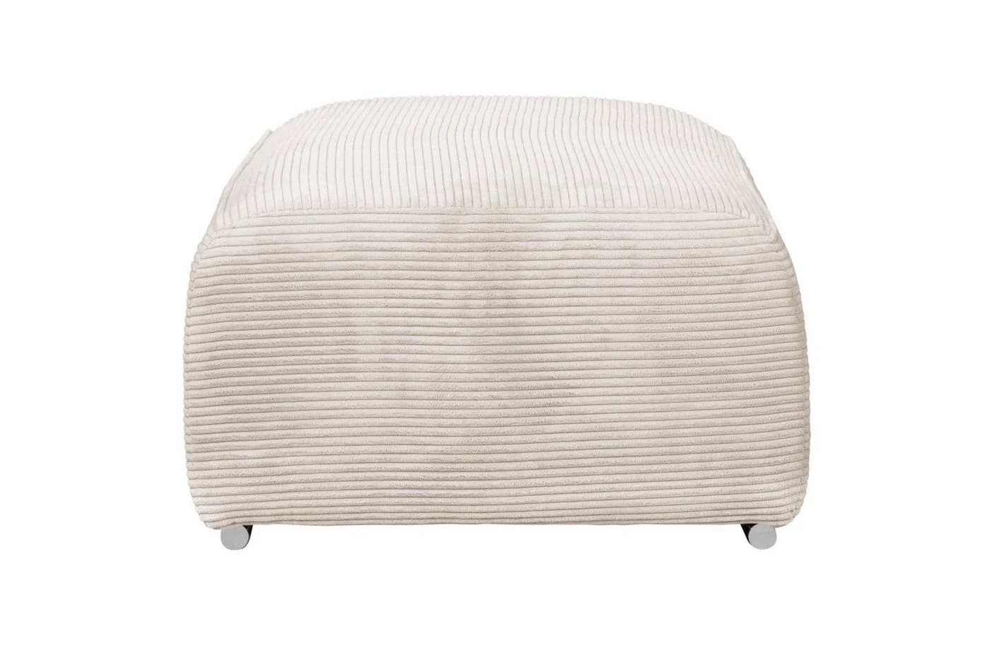OTTO HOME Hocker Beatrice Beige Cord Polyätherschaum - Bild 3