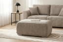 OTTO HOME Hocker Beatrice Beige Cord Polyätherschaum Bild 4