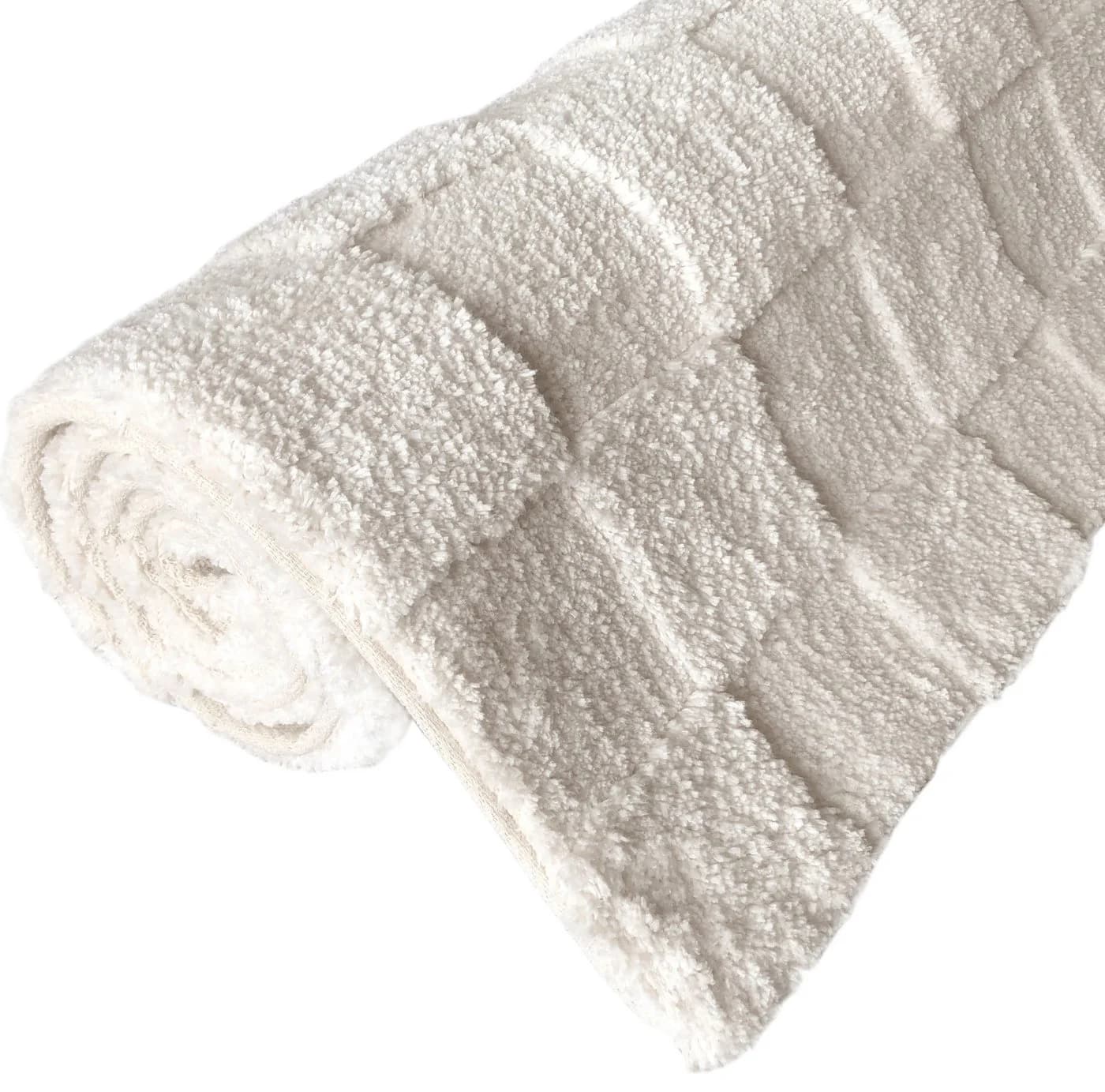 LeGer Home Esmé Teppich Hochflor Uni Beige 240x320cm - Bild 5