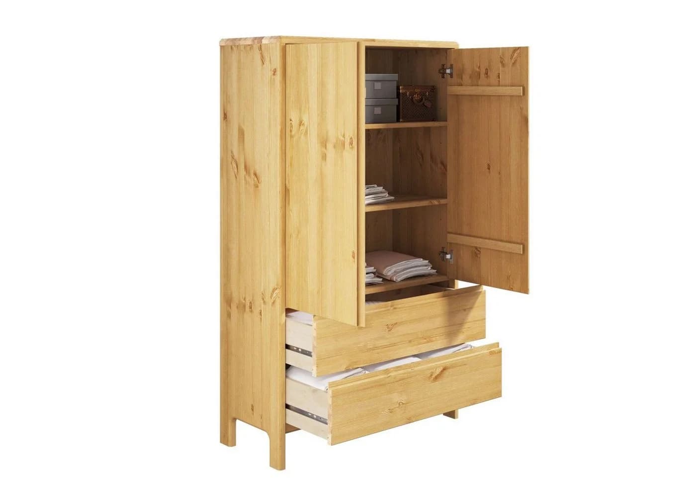 Wäscheschrank OTTO HOME Luven Massivholz Kiefer Beige - Bild 4