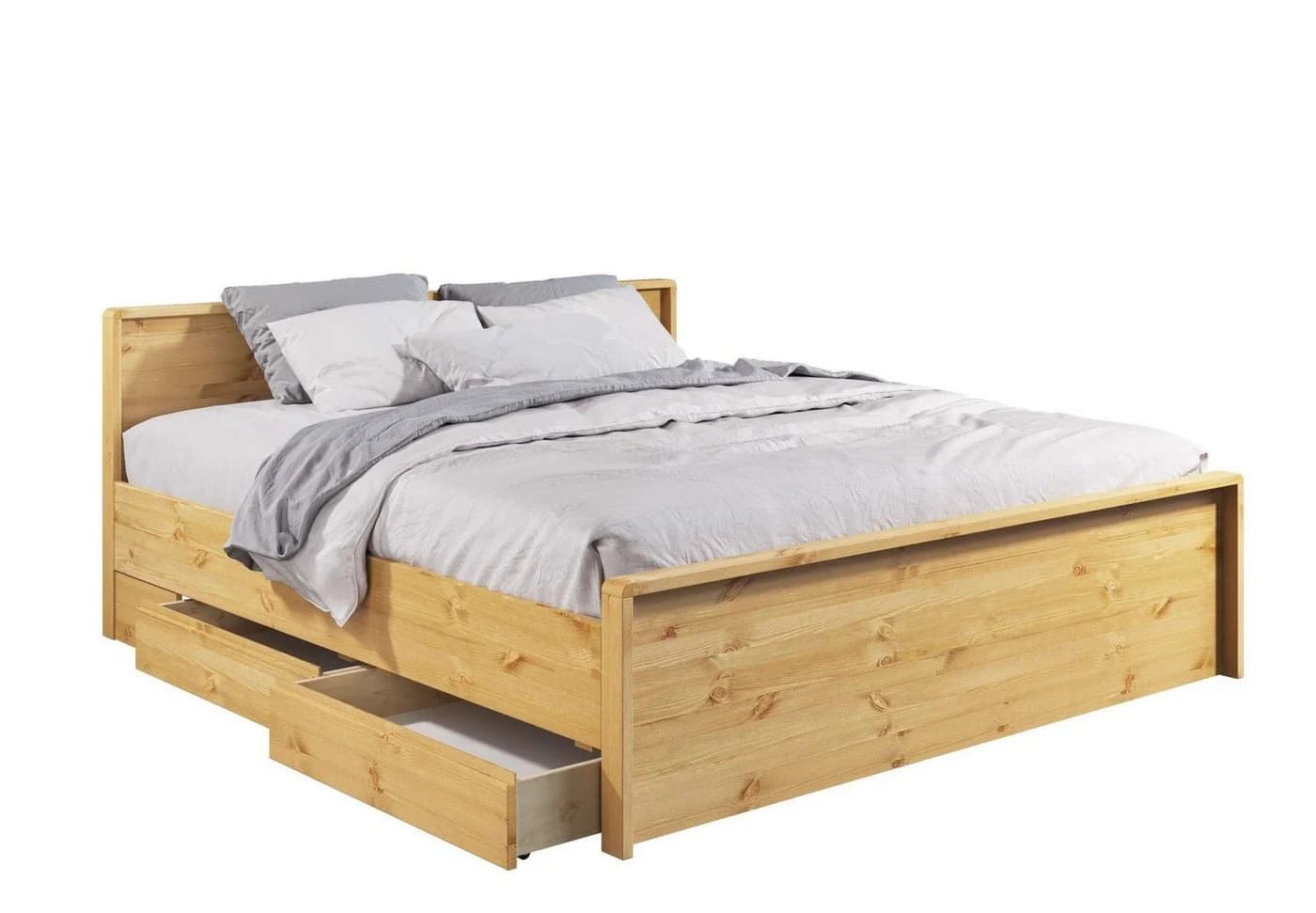 OTTO HOME Luven Bettschubkasten 2-tlg. Natur Massivholz - Bild 4