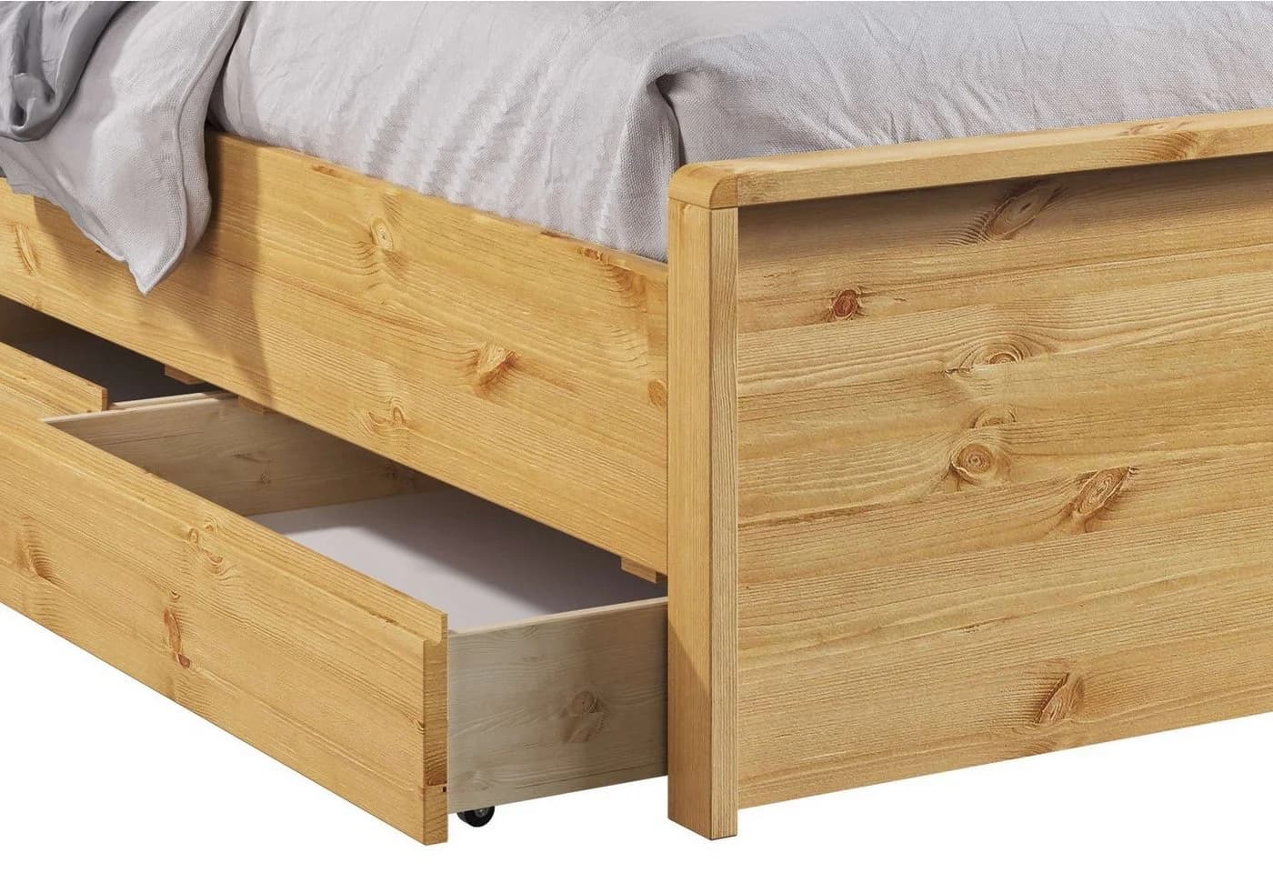 OTTO HOME Luven Bettschubkasten 2-tlg. Natur Massivholz - Bild 5