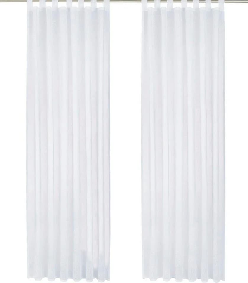 My Home Gardine Belem (2 St) Schlaufen Transparent Voile Kreise - Bild 4