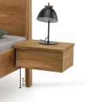 Home affaire Schlafzimmer-Set Huven Massivholzbett Eiche 3-tlg. mit 2 Nachttischen Bild 5