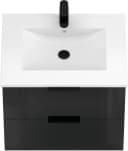 welltime Waschtisch Athen Schwarz Hochglanz mit Softclose Bild 3