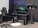OTTO HOME Gamingtisch GAME Schwarz mit Monitoraufsatz Bild 1