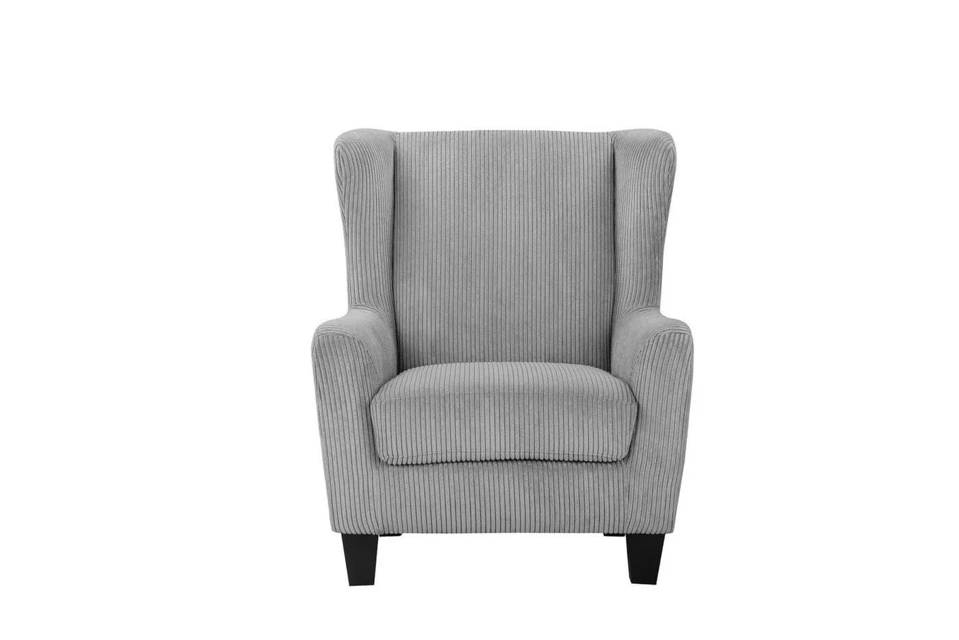Home Affaire Ohrensessel Chilly mit Hocker Grau