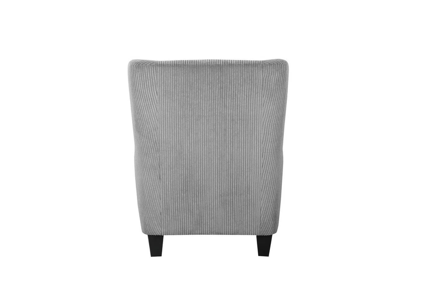 Home Affaire Ohrensessel Chilly mit Hocker Grau - Bild 4