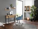 Schreibtisch OTTO HOME Moid Eiche Natur Schwarz Kufengestell Bild 1
