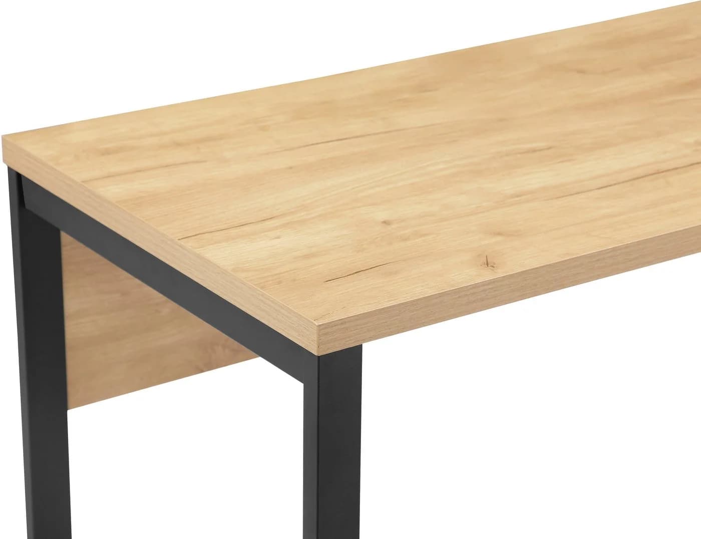 Schreibtisch OTTO HOME Moid Eiche Natur Schwarz Kufengestell - Bild 5