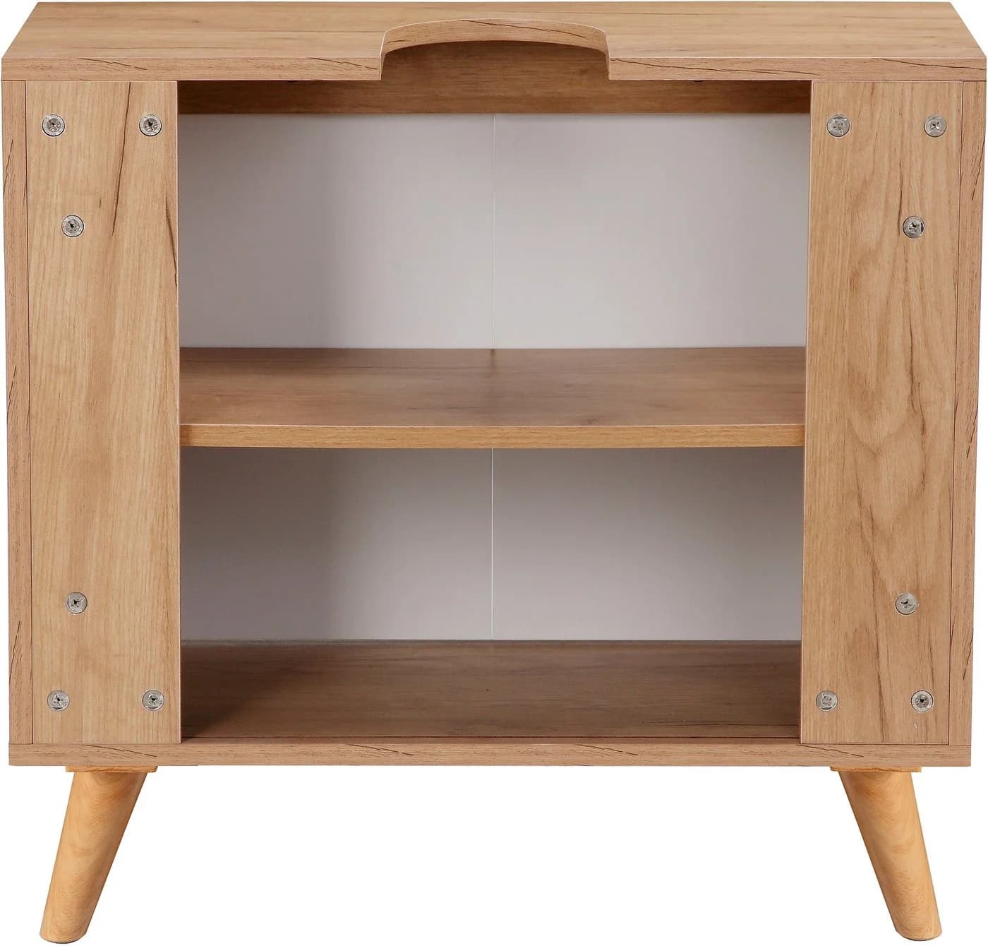 Welltime Lund Badunterschrank 65cm Weiß Hochglanz Falttüren - Bild 5