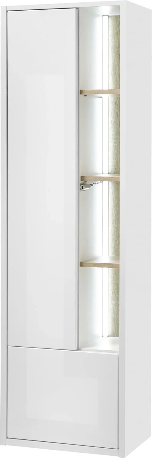 Stauraumschrank PLACES OF STYLE Studio Line Weiß Eichenfarben
