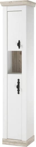 Home Affaire Hochschrank Florenz Weiß Landhausstil Bild 2