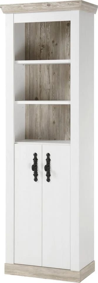 HOME AFFAIRE Florenz Hochschrank Landhausstil Weiß - Bild 2