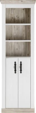 HOME AFFAIRE Florenz Hochschrank Landhausstil Weiß Bild 5