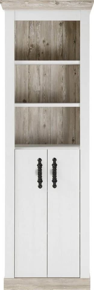 HOME AFFAIRE Florenz Hochschrank Landhausstil Weiß - Bild 5
