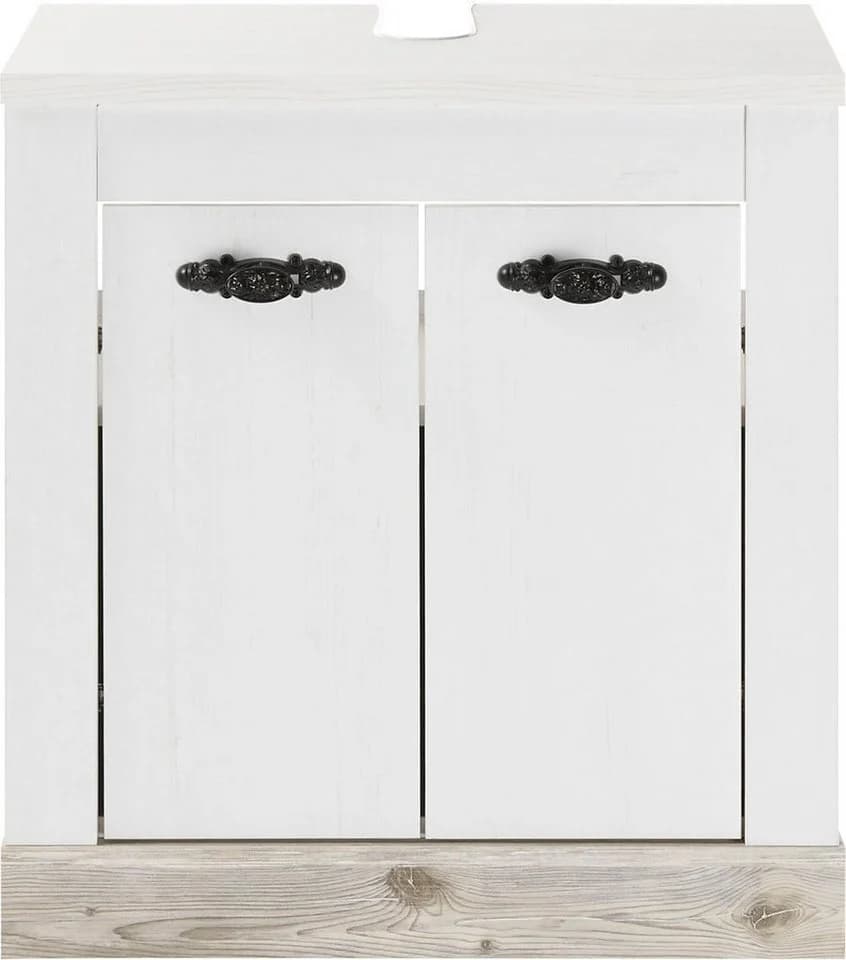 Home affaire Waschbeckenunterschrank Florenz Landhausstil Weiß - Bild 5
