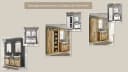 Home affaire Badmöbel-Set SHERWOOD, Bad im modernen Design, 3-teiliges Badezimmer, Scheunentorbeschlag & Apothekergriff aus Metall Bild 4