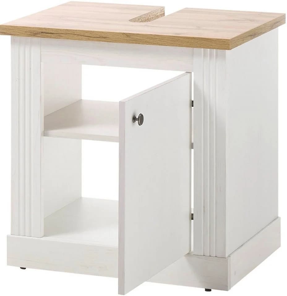 OTTO HOME WESTMINSTER Waschbeckenunterschrank Landhausstil Weiß - Bild 4