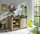 HOME AFFAIRE Spülenschrank Sherwood braun mit Schiebetür Bild 1