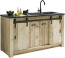 HOME AFFAIRE Spülenschrank Sherwood Braun Old Style mit Soft-Close Bild 2