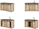 HOME AFFAIRE Spülenschrank Sherwood Braun Old Style mit Soft-Close Bild 3