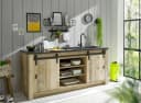 HOME AFFAIRE Spülenschrank Sherwood braun mit Schiebetüren Bild 1