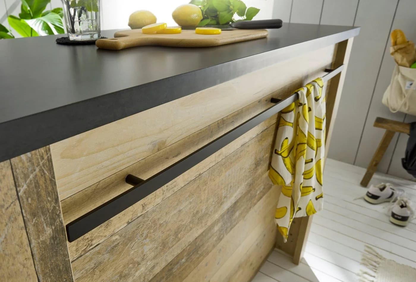 Home Affaire Unterschrank Sherwood Braun mit Handtuchhalter - Bild 5