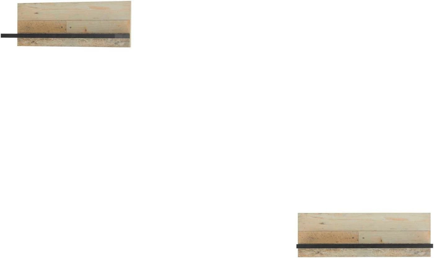 HOME AFFAIRE Wandregal Sherwood Braun Modernes Holz-Dekor - Bild 2