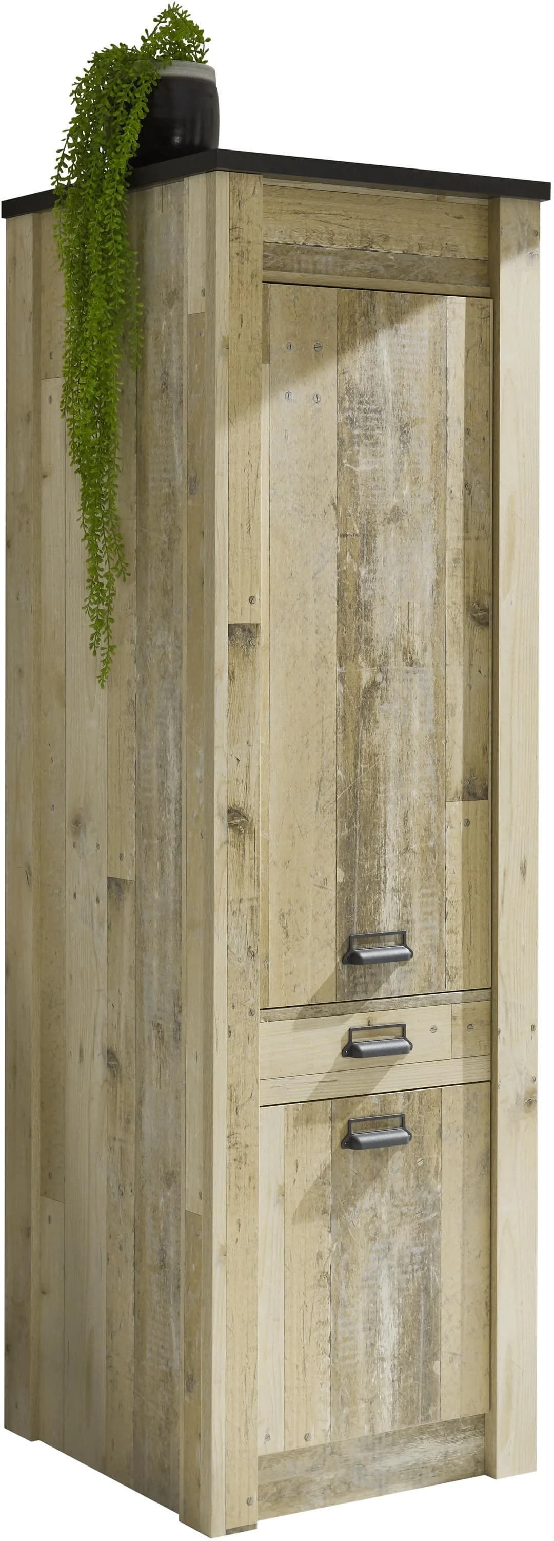 HOME AFFAIRE Vorratsschrank Sherwood Braun Holzoptik Soft-Close