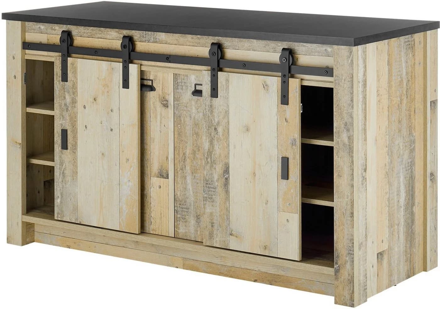 Küche HOME AFFAIRE Sherwood 240cm braun anthrazit - Bild 4