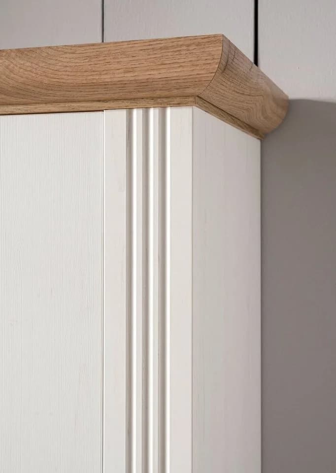 OTTO HOME Hängeschrank Westminster Landhausstil Weiß Metallgriffe - Bild 5