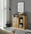 HOME AFFAIRE Regal SHERWOOD Braun Schiebetür FSC Holzwerkstoff Bild 1