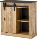 HOME AFFAIRE Regal SHERWOOD Braun Schiebetür FSC Holzwerkstoff Bild 2